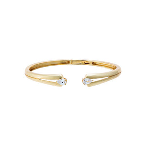CZ Tip Open Bangle Bracelet