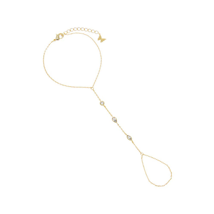 Multishape CZ Station Hand Chain – Adina Eden