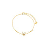 White CZ & MOP Butterfly Accent Bracelet - Adina Eden's Jewels