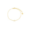 Gold Dainty Solid Star of David Bracelet - Adina Eden's Jewels
