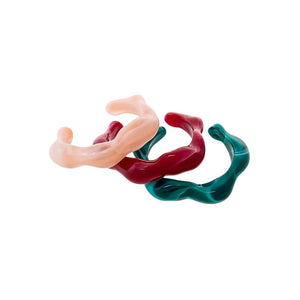 Color Pop Wave Resin Bangle Set - Adina Eden's Jewels