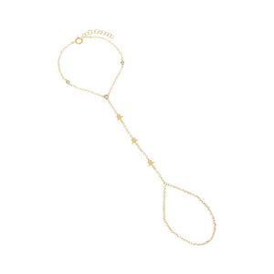 Dainty Star CZ Hand Chain