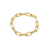 Gold / 7.5 CZ Pave Fancy Box Link Bracelet - Adina Eden's Jewels