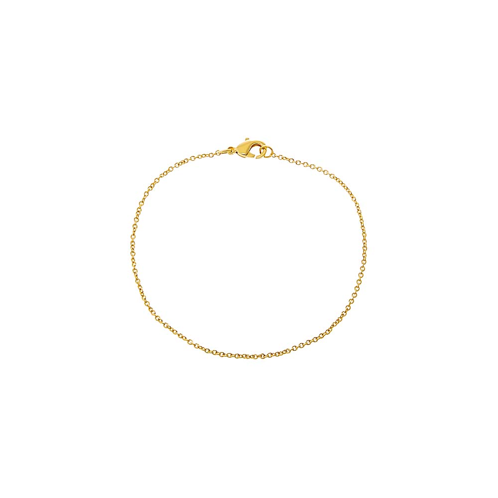 Gold / 6.75" Dainty Cable Chain Bracelet - Adina Eden's Jewels
