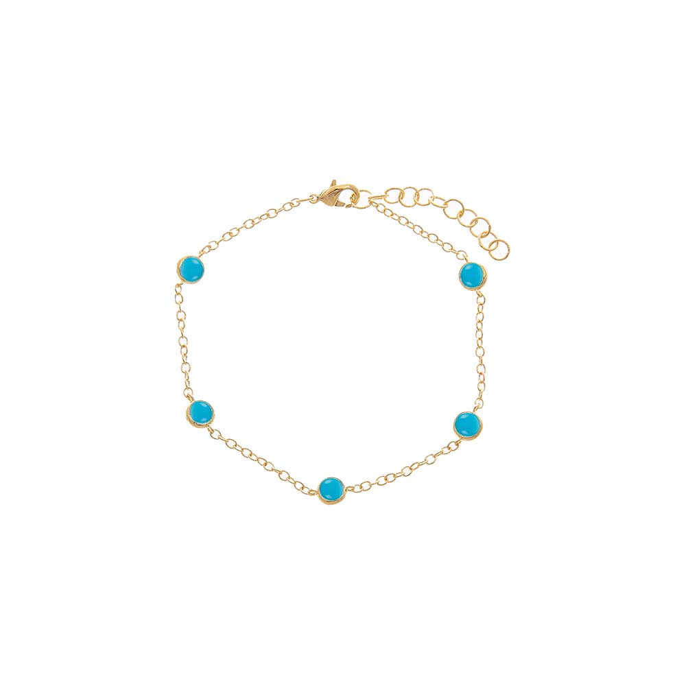 Turquoise Diamond By The Yard Bracelet