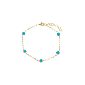 Turquoise Diamond By The Yard Bracelet