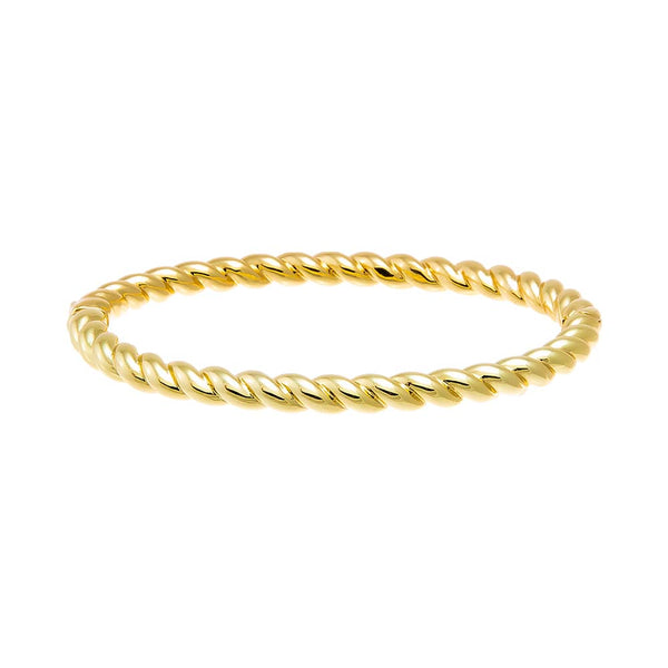 Solid Twisted Rope Bangle Bracelet – Adina Eden