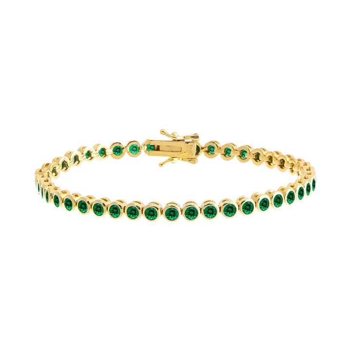 Colored Bezel Tennis Bracelet – Adina Eden