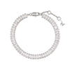 Silver CZ Baguette Tennis Bracelet - Adina Eden's Jewels
