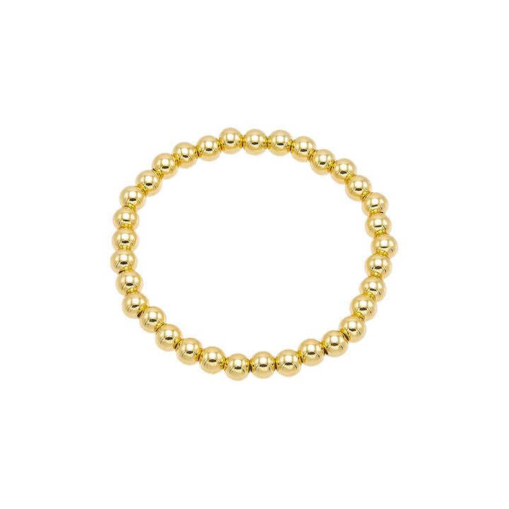 Gold / 5MM Beaded Ball Bracelet - Adina Eden's Jewels