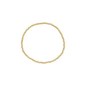 Gold Beaded Stretch Bracelet - Adina Eden's Jewels