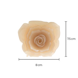 Cream Rose Claw Clip - Adina Eden's Jewels