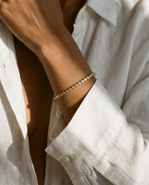 Bezel Tennis Bracelet