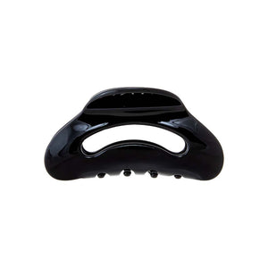 Black Oval Cutout Hair Claw Clip - Adina Eden's Jewels