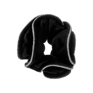 Jewel-Trimmed Velvet Scrunchie