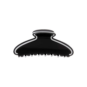 Black Two Tone Rimmed Acetate Claw Clip - Adina Eden's Jewels