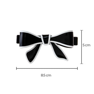 Two Tone Bow Tie Hair Barrette - Adina Eden's Jewels