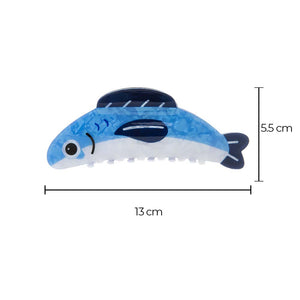 XL Blue Fish Claw Clip - Adina Eden's Jewels