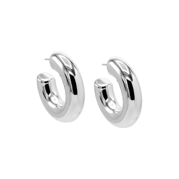 Silver / 30MM Bubble Hoop Earring - Adina Eden's Jewels