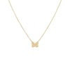 14K Gold Butterfly Pendant Necklace 14K - Adina Eden's Jewels