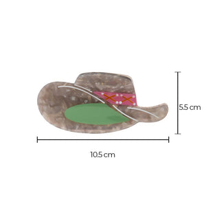 Marbled Cowgirl Hat Claw Clip - Adina Eden's Jewels