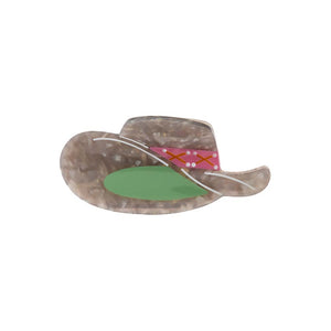 Multi Color Marbled Cowgirl Hat Claw Clip - Adina Eden's Jewels