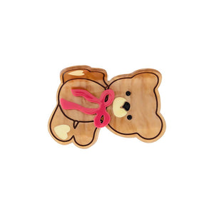 Creamy Teddy Claw Clip - Adina Eden's Jewels