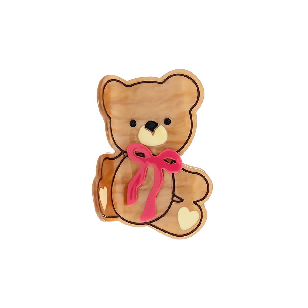 Light Brown Creamy Teddy Claw Clip - Adina Eden's Jewels