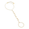 Gold CZ Bezel Shaker Hand Chain - Adina Eden's Jewels