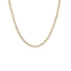 Gold / 3 MM CZ Bezel Tennis Necklace - Adina Eden's Jewels