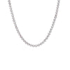 Silver / 3 MM CZ Bezel Tennis Necklace - Adina Eden's Jewels
