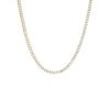 Gold / 16IN / 3MM CZ Princess Cut Tennis Necklace - Adina Eden's Jewels