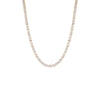 Gold / 16IN CZ Scattered Baguette Tennis Necklace - Adina Eden's Jewels