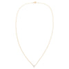  CZ Solitaire Heart Pendant Necklace 14K - Adina Eden's Jewels