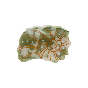 Green Ocean Seashell Claw Clip - Adina Eden's Jewels