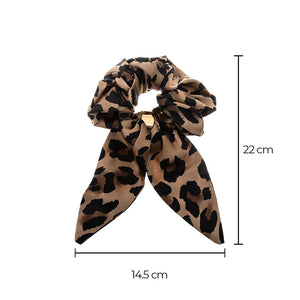 Cheetah Bow Tie Hair Scrunchie - Adina Eden's Jewels