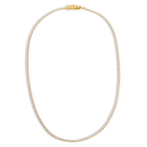  Classic Thin Tennis Necklace - Adina Eden's Jewels