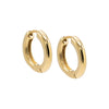 Gold / 18 MM Classic Tube Hoop Earring - Adina Eden's Jewels