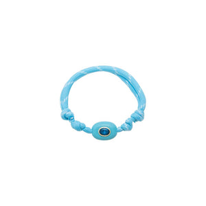 Turquoise Colored Natural Stone Adjustable Cord Drawstring Bracelet - Adina Eden's Jewels