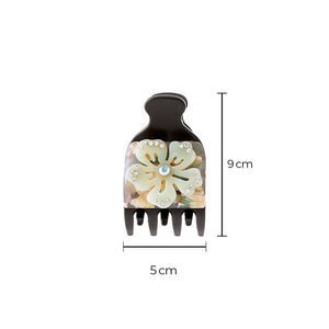 Colored Flower Accent Claw Clip - Adina Eden's Jewels