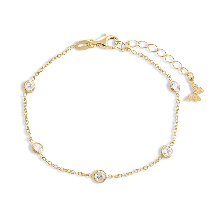 Gold Diamond By The Yard Bracelet - Adina Eden's Jewels