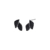 Onyx Pave Double Leaf Stud Earring - Adina Eden's Jewels