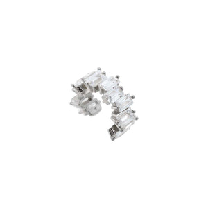 CZ Baguette Zig-Zag Solitaire Ear Cuff
