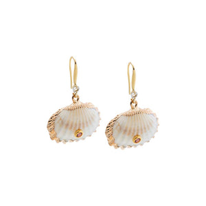 Natural MOP Seashell Shell Stone Earring
