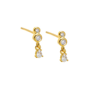 CZ Dainty Shaker Stud Earring