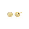 CZ Seashell Stud Earring