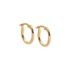 Solid Lightweight Hoop Earring 14K