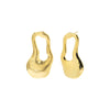 Gold Graduated Open Squiggly Stud Earring - Adina Eden's Jewels