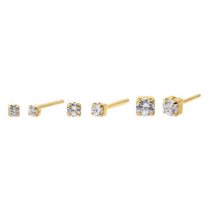 Gold Mini Juliette Stud Earring Combo Set - Adina Eden's Jewels