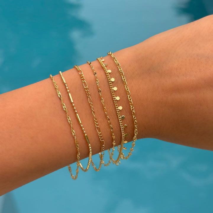 Baby Figaro Chain Bracelet – Adina Eden